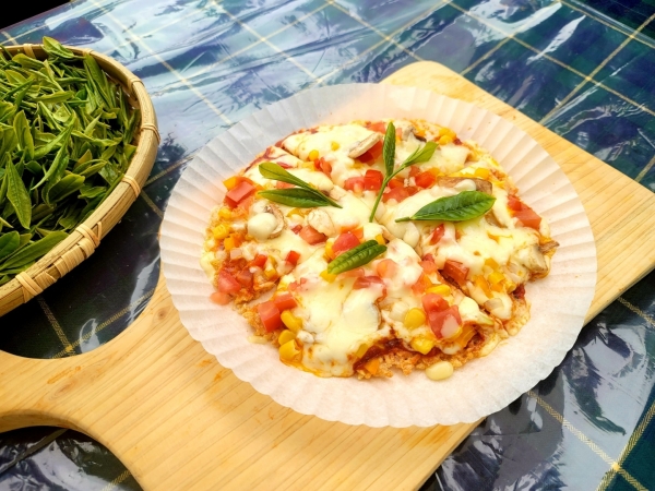 웅치올벼쌀 사업단은 지난 4월에 열린 '2022 제10회보성세계차EXPO'에서 피자만들기 체험을 진행해 시민들의 호평을 받았다(사진=보성군 제공)