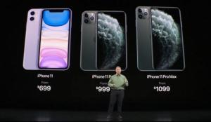 아이폰 11, 애플 아이폰11 공개, 가격 99만원부터...아이폰, 아이패드, 애플워치