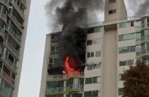 광주 화정동 아파트 5층서 불…주민 대피 소동