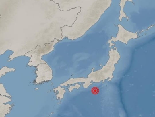 기상청, 일본 지진 발생 위치 자료 캡처
