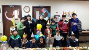 사랑가족봉사단, 무등지역아동센터 합동생일파티